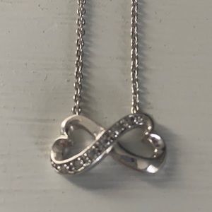 Infinity heart necklace